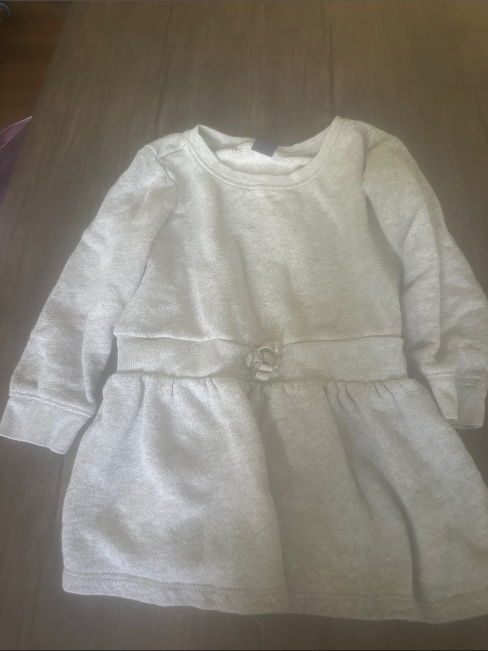 GAP Cream Long Sleeve Knit Dress